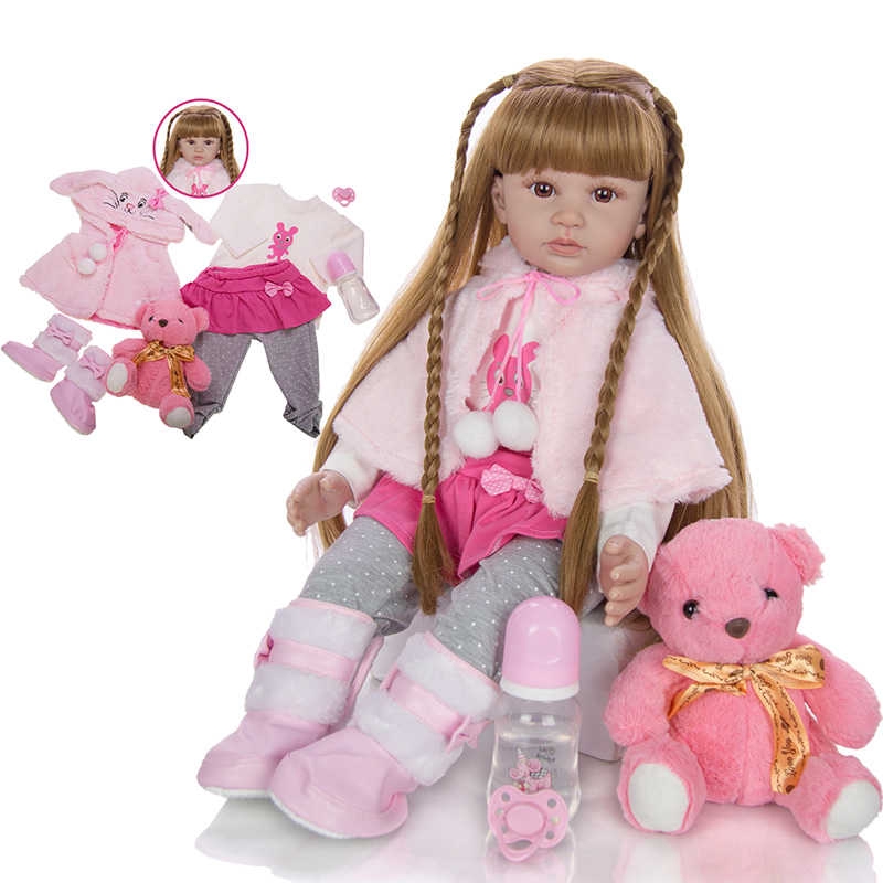 reborn baby dolls with long hair