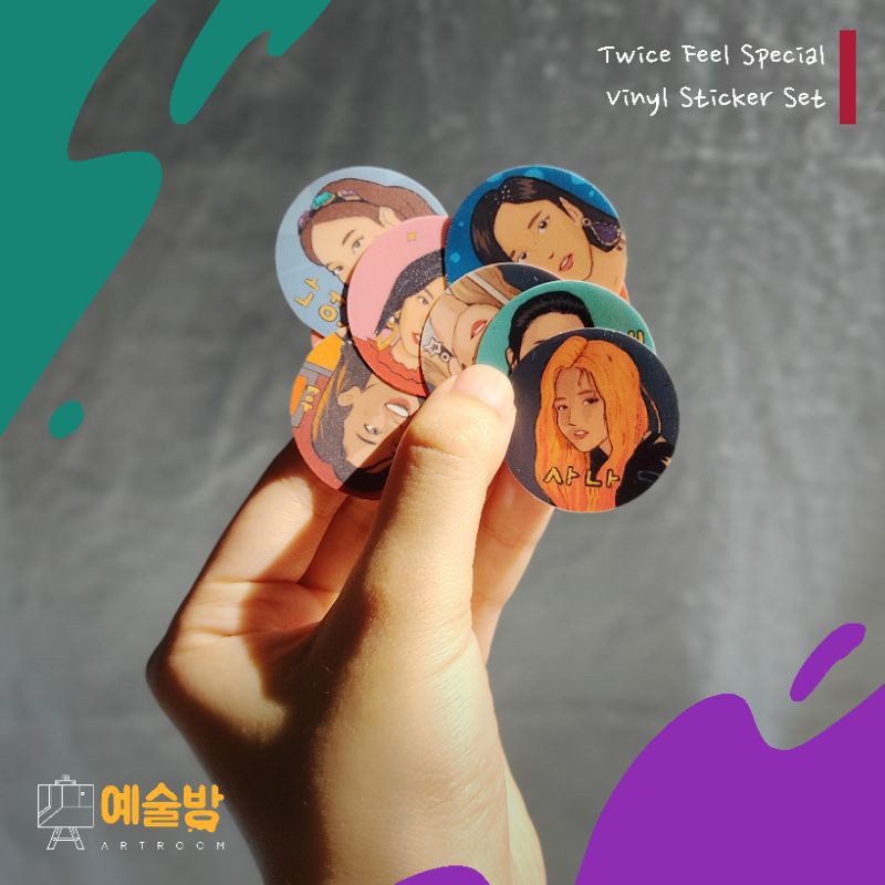 Feel Special Twice Cartoon Matte Vinyl Sticker Set Shopee Philippines