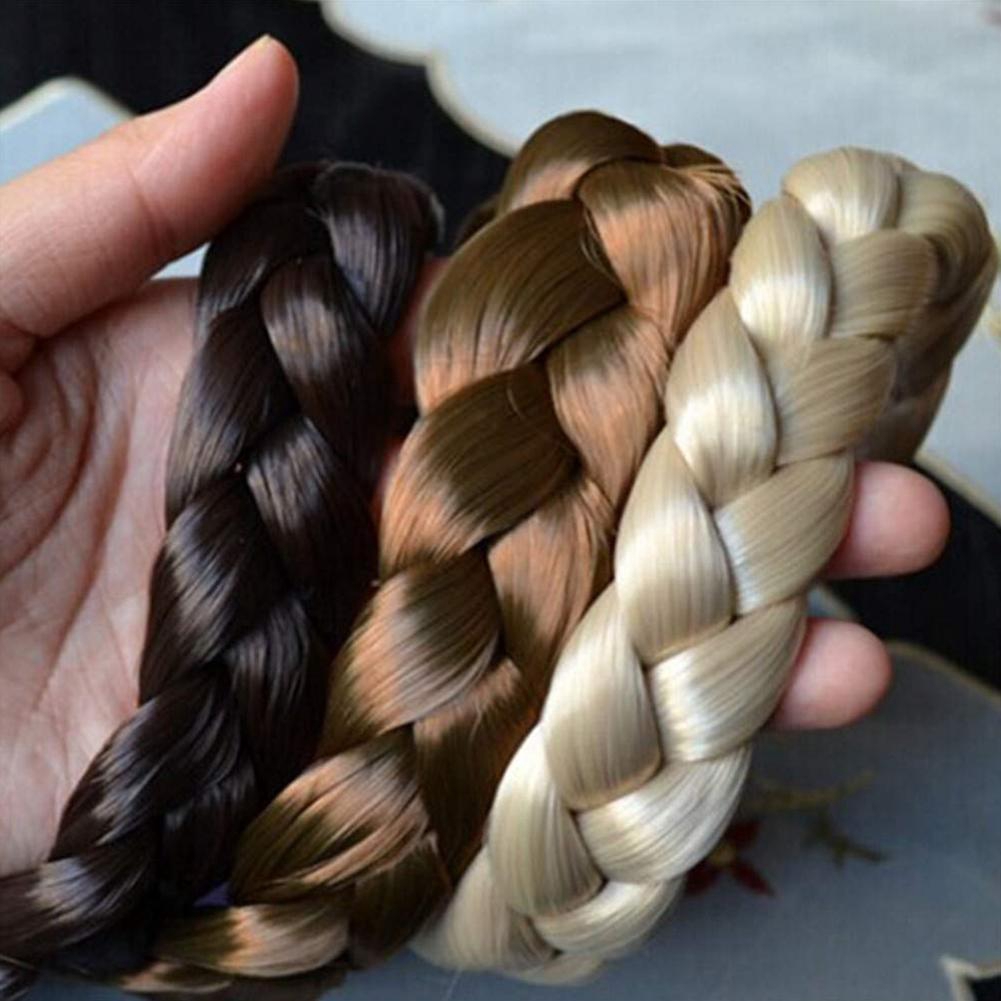Bohemian Easy-Wear Hairbands Elastic Twist Braided Fishtail Wig Hair Headba C3R6 