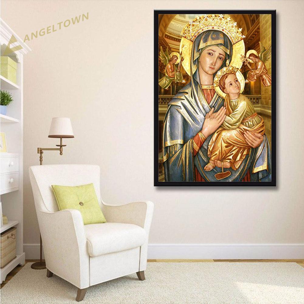 5D DIY Mother and Child Diamond Painting Cross Stitch Embroider Home Decors