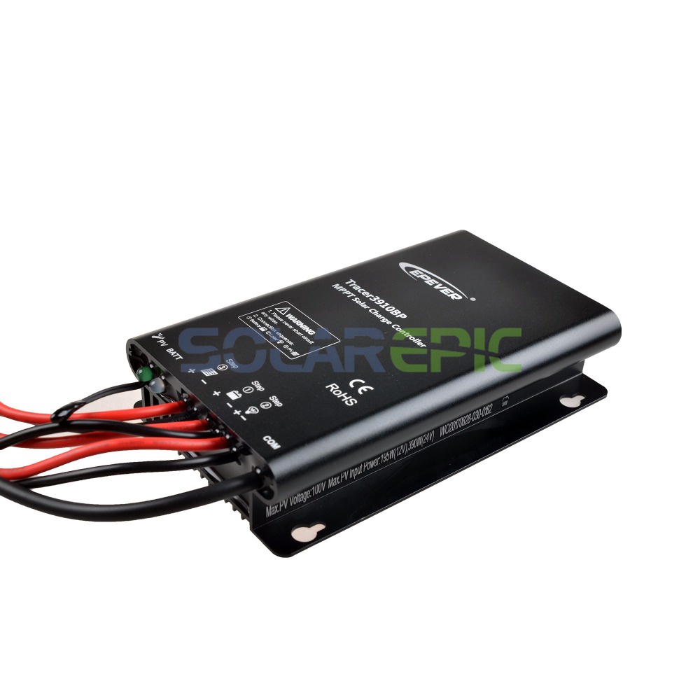 ↂEpever 15A MPPT Solar Charge Controller 12V/24V Waterproof Regulator TracerBP Lithium Battery MPP