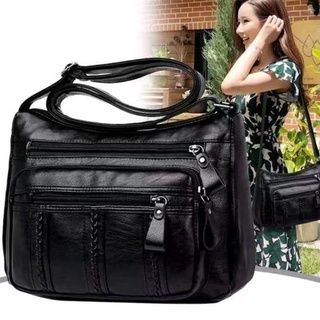 Yvon #9080 Big Capacity Leather Sling bags for women