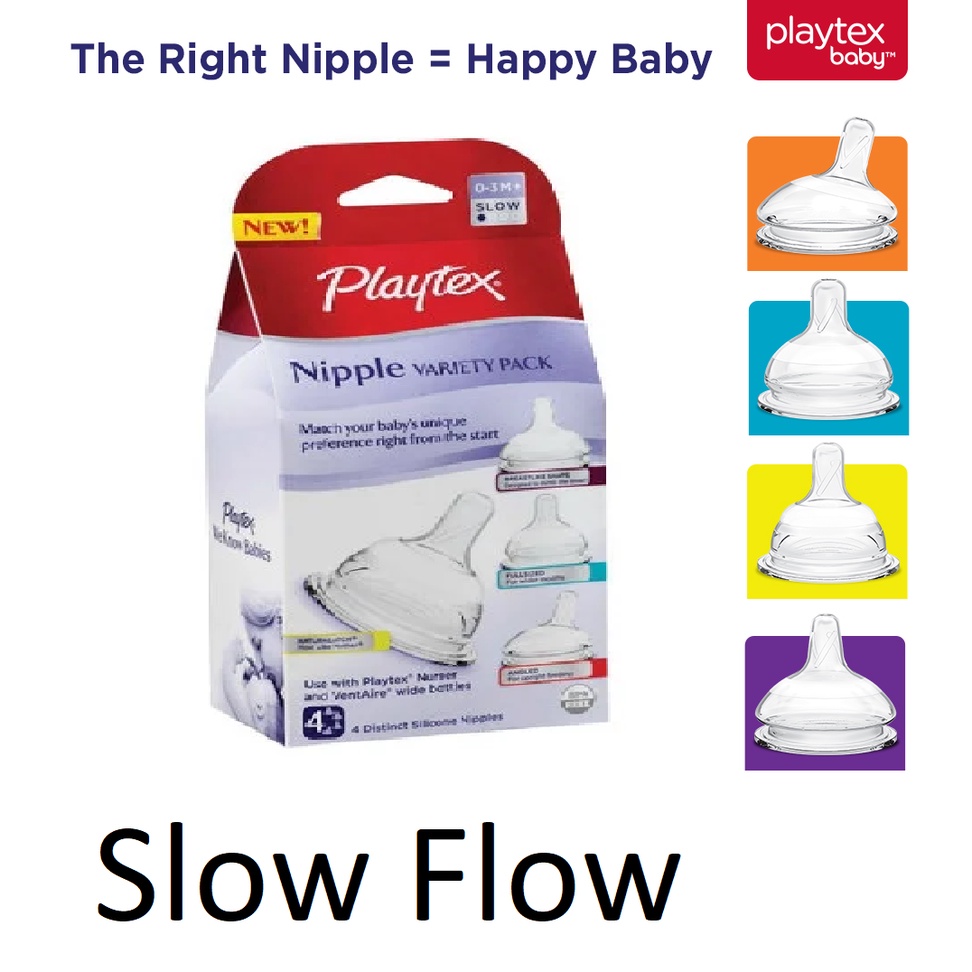 Playtex Baby Playtex Breast-Like Nipple, Medium Flow, 2-Count