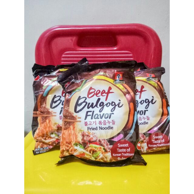 Nongshim Beef Bulgogi Flavor Fried Noodles Shopee Philippines