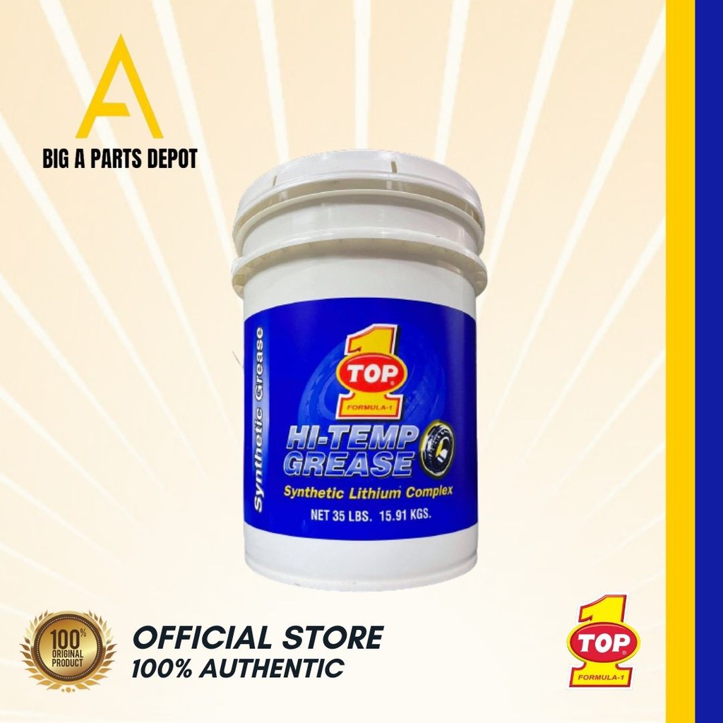 Top 1 HiTemp Grease Synthetic Lithium Complex Blue Grease Pail 35Lbs