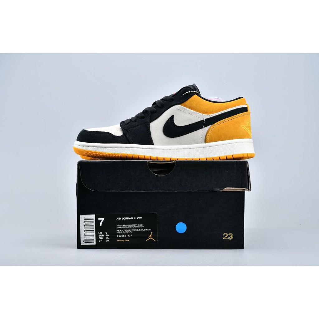 black white yellow jordan 1