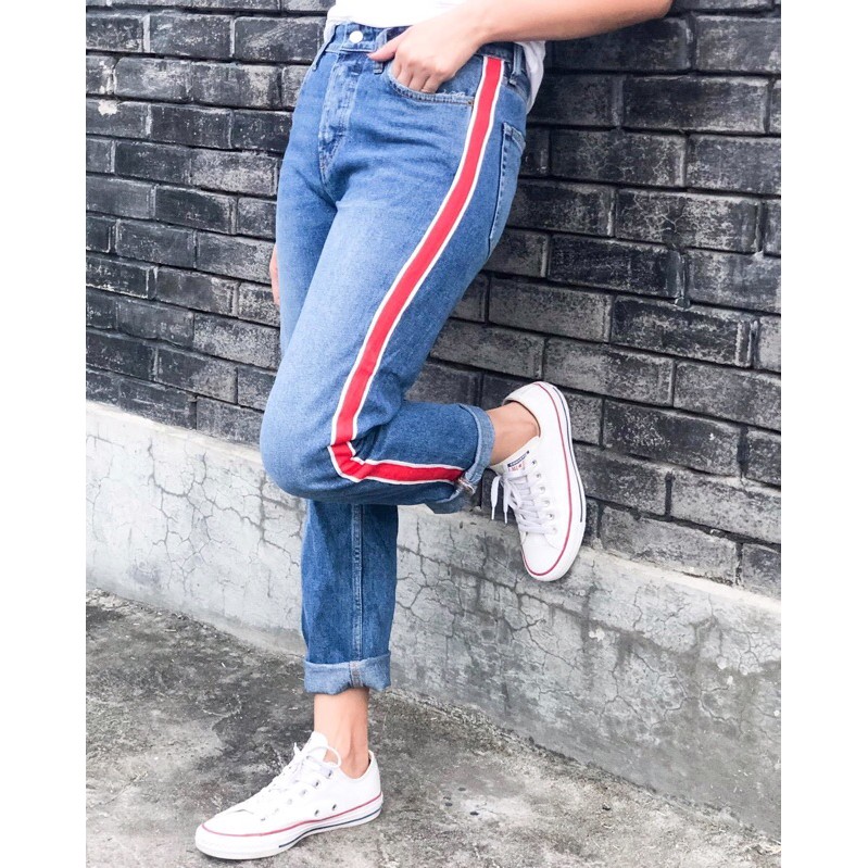 mom straight leg jeans