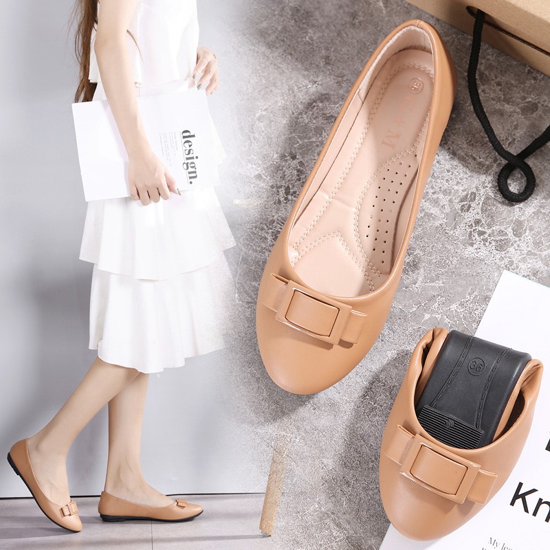 womens black flat shoes for work