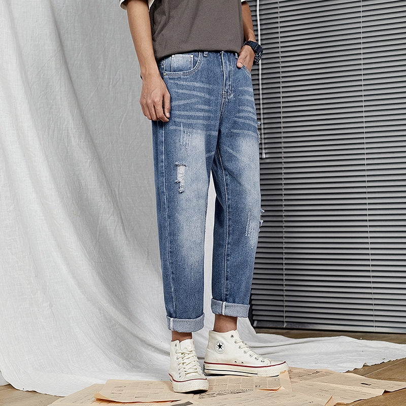 loose cropped jeans mens