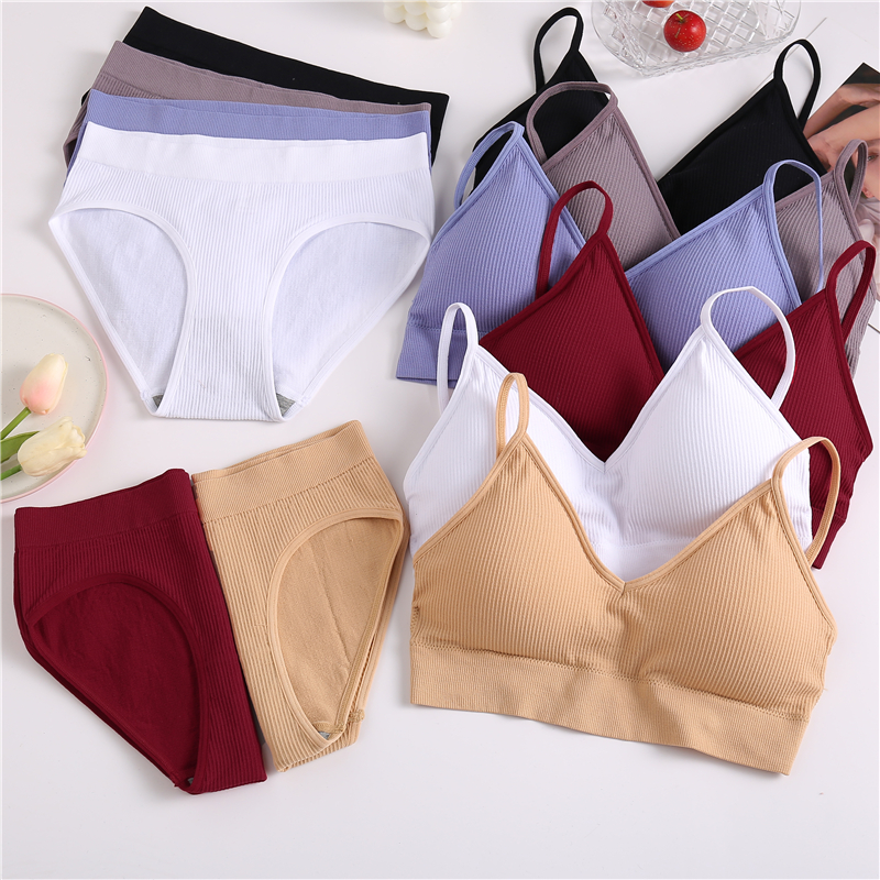 padded bra panty set