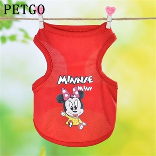 PETGO Pet Summer Shirt Small Dog Cats Clothes Vest T-shirts for Puppy Chihuahua Teddy Pets Costume
