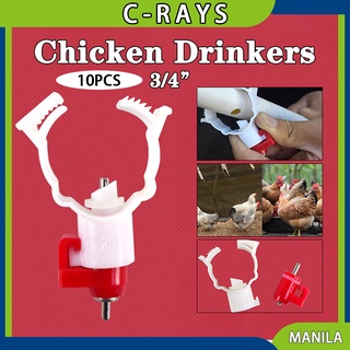 10PCS Chicken Drinkers Chicken Nipple Automatic Drinker Bayonet Nipple Drinkers
