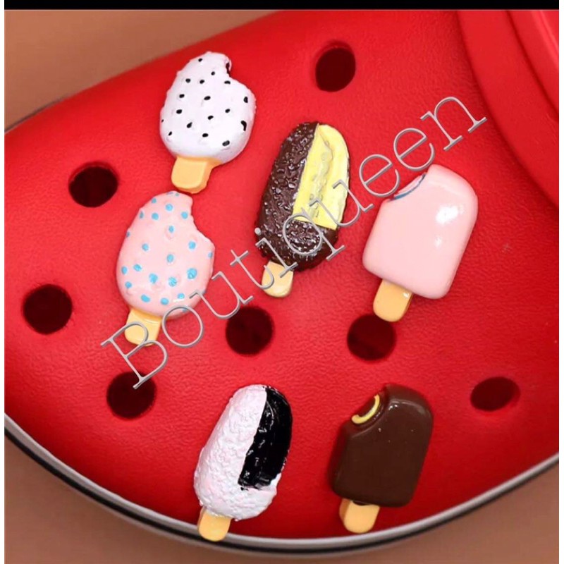 Ice cream resin jibbitz for crocs with tag and logo Shopee Philippines