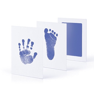 Safe Non-toxic Baby Footprints Handprint No Touch Skin Inkless Ink Pads Kits for 0-10 Months Newborn Pet Dog Paw Prints Souvenir #9