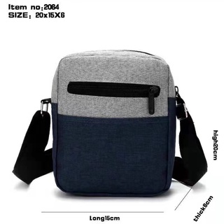 Men's Sling Bag JP #2054 Slunt Zip Mens Crossbag #9