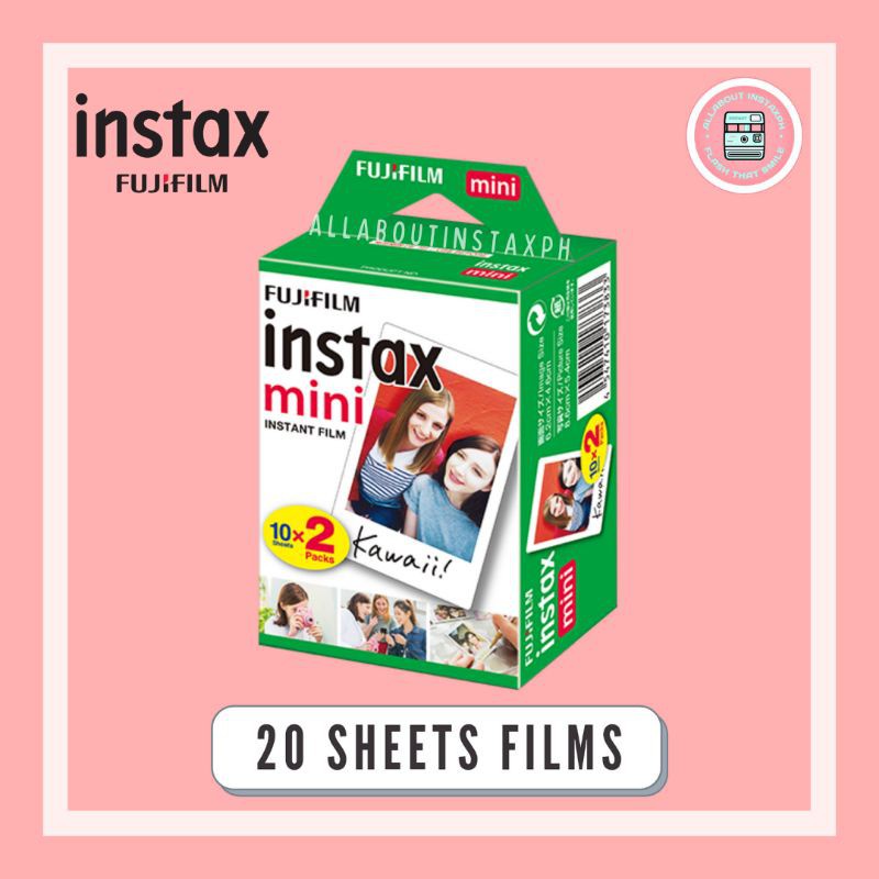 Fujifilm Instax Mini Films 20 sheets /Instax Films x 20 sheets film pack | All about instax PH