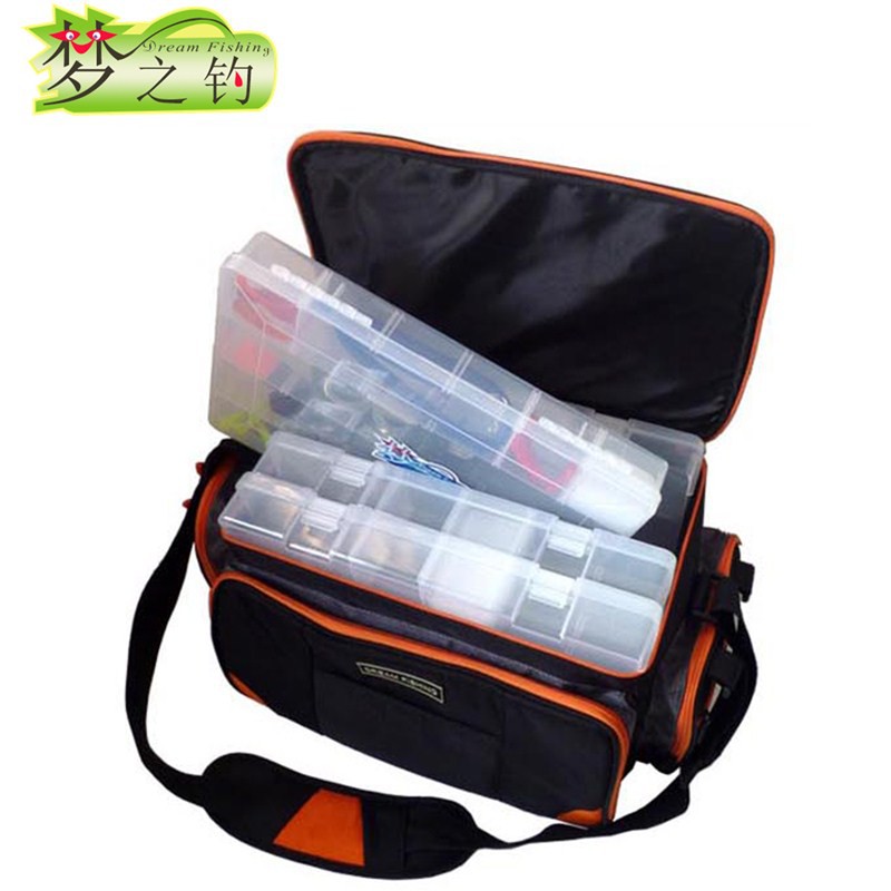 MultiFunctional Fishing Bag 37*23*24cm 1200D Oxford Large Capacity