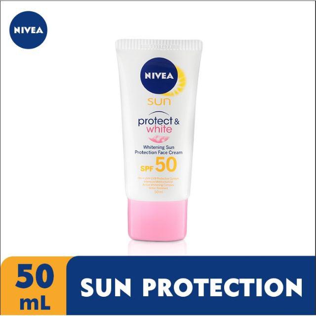 T Standaard Tentakel NIVEA SUN PROTECT&WHITE WHITENING SUN PROTECTION FACE CREAM 50ML | Shopee  Philippines