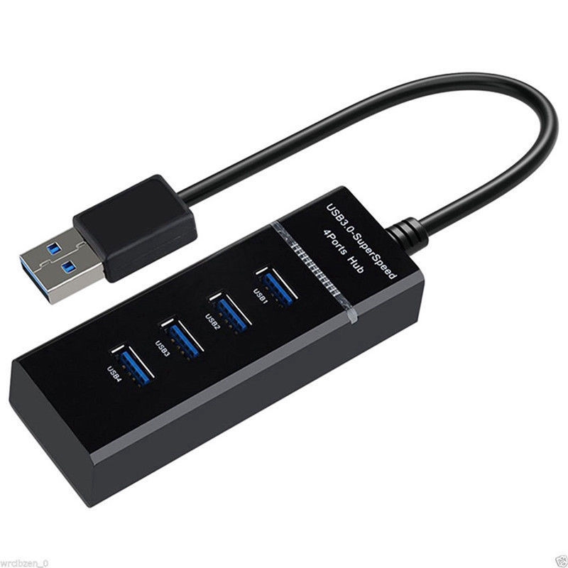 4 Ports High Speed Usb 30 Hub Super Speed Usb 3 Hub Splitter Fast Data Transfer Usb Hub 