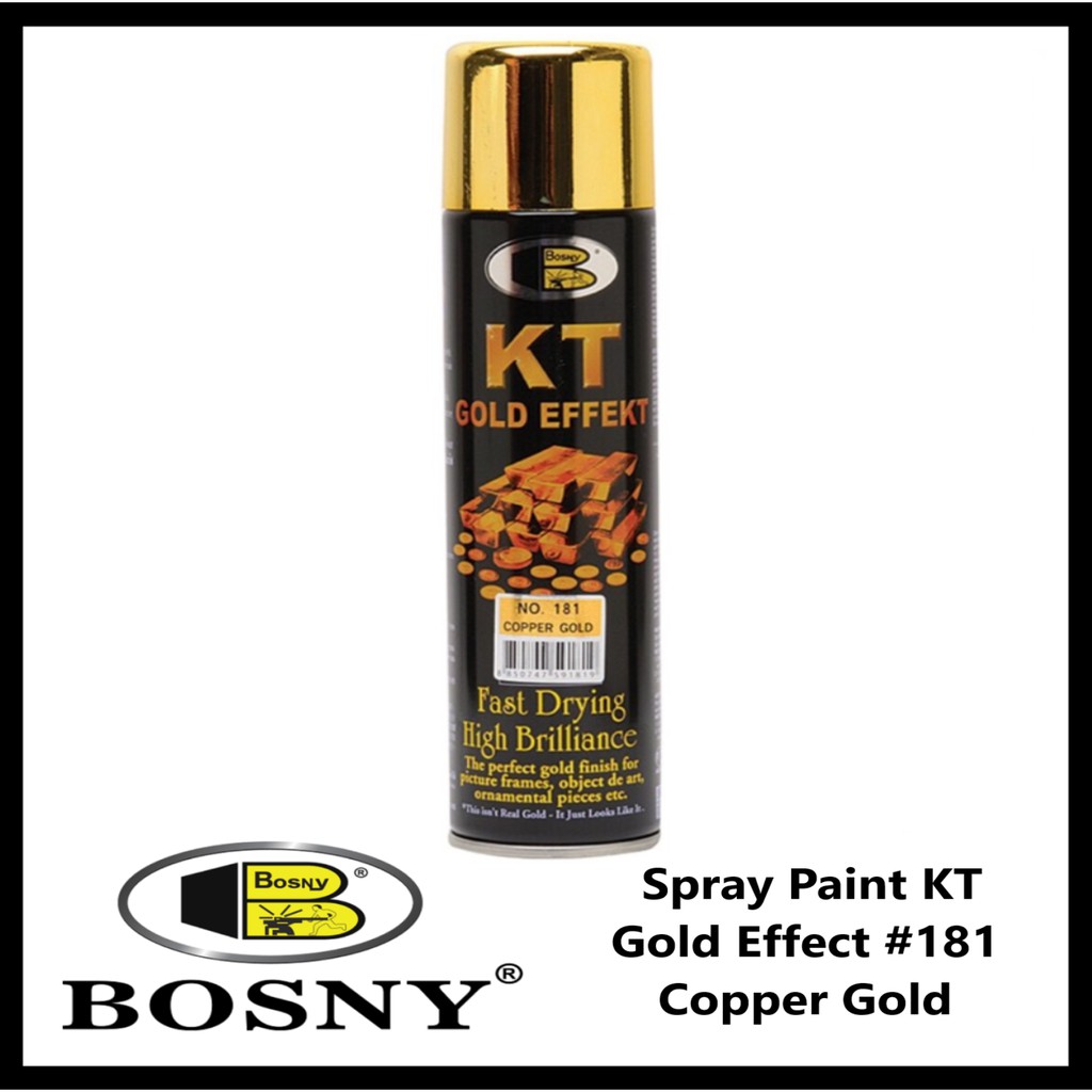 Bosny Spray Paint KT Gold Effect #181 Copper Gold | Shopee ...