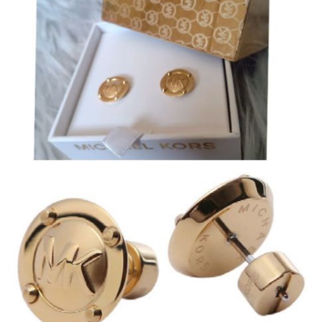 mk rose gold earrings