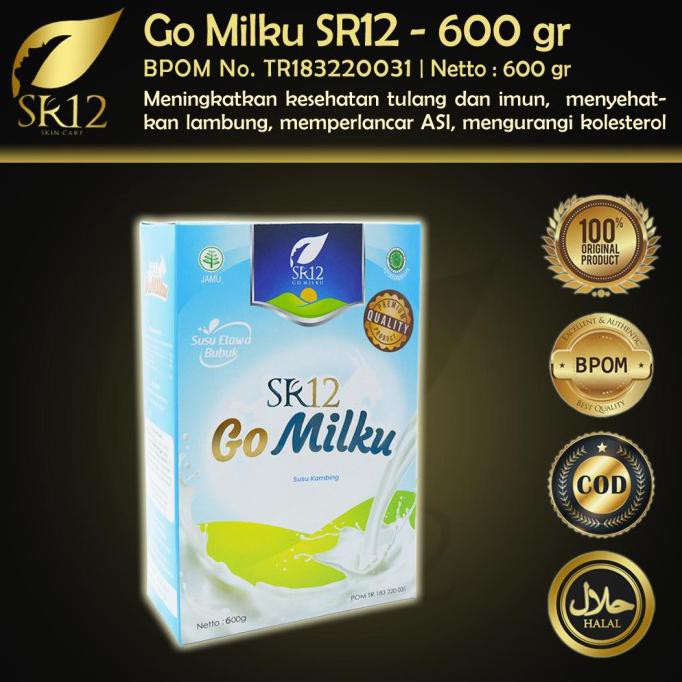 SR12 GoMilku Etawa Goat Milk Powder Herbal BPOM 600gr Shopee Philippines