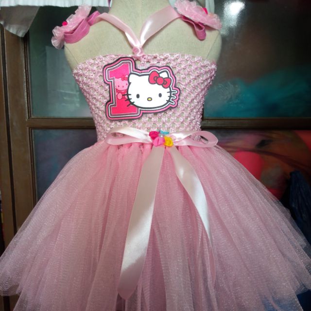 hello kitty dress for 1st birthday