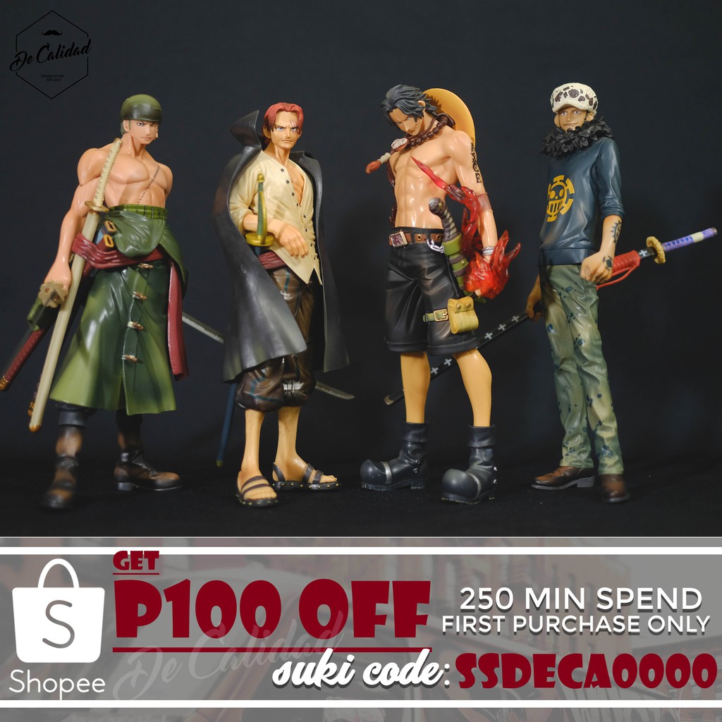 One Piece Master Stars Piece Roronoa Zoro Shanks Portgas D Ace Trafalgar Law Action Figure Shopee Philippines