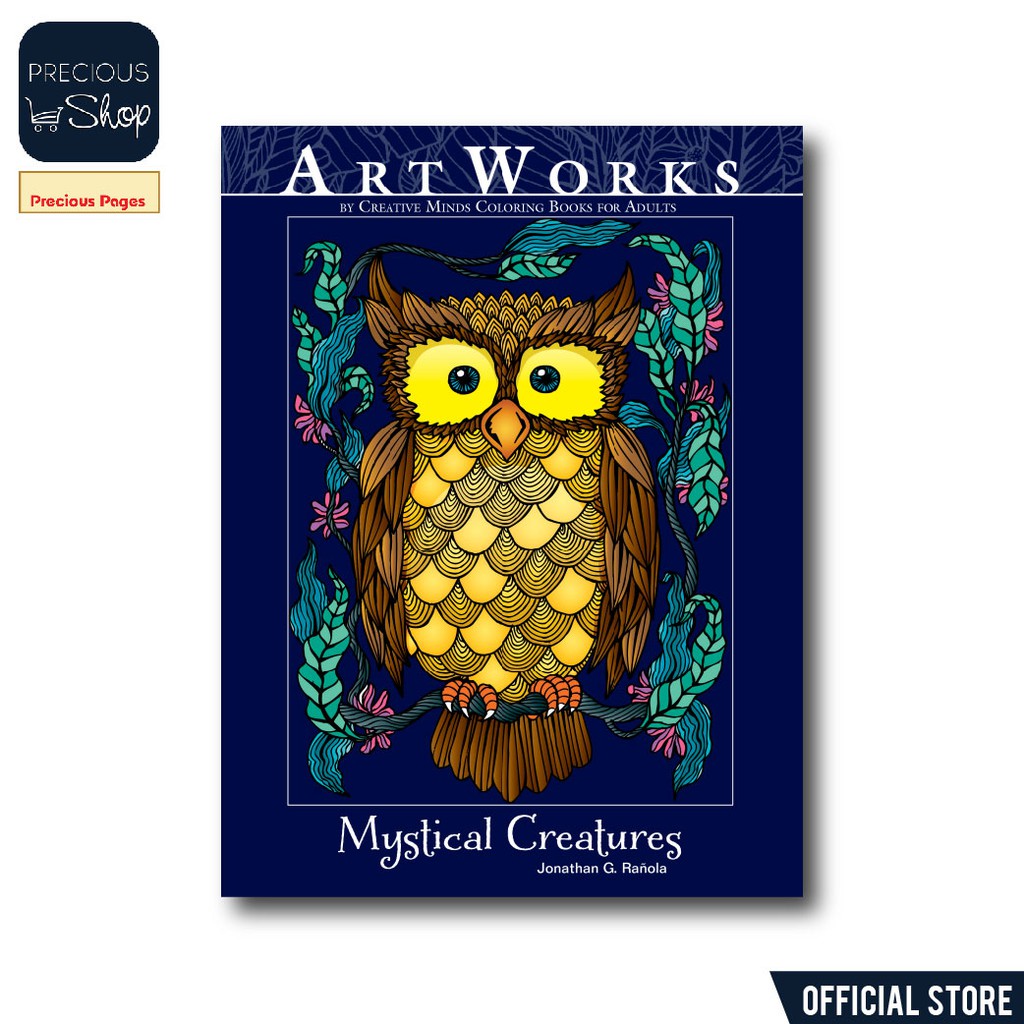 Download Creative Minds Coloring Book For Adults 19 Artworks Mystical Creatures Shopee Philippines