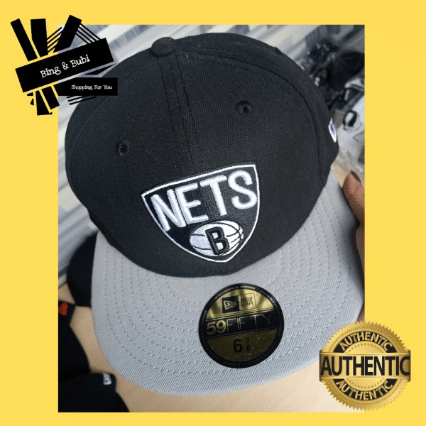 New Era Brooklyn Nets Fitted Cap Size 6 7 8 Shopee Philippines