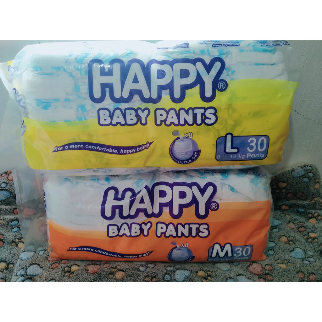 Happy Baby Pants Diaper (Ultradry) - Murang Diaper (Large) | Shopee ...