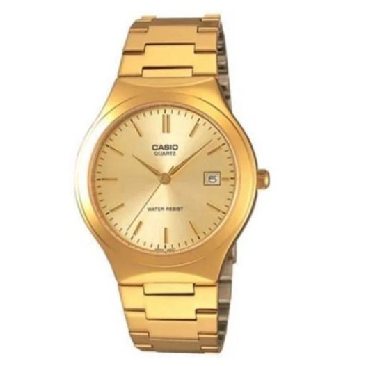 gold plated casio watch