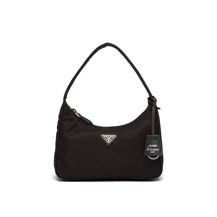 prada baguette bag black