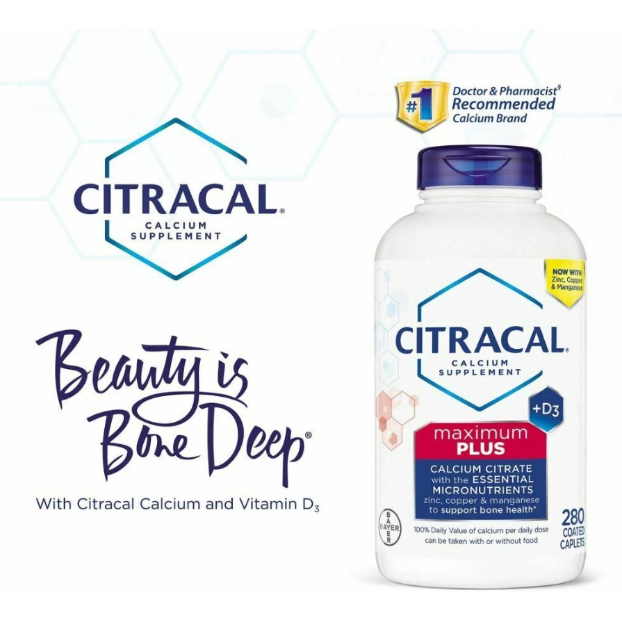 CITRACAL MAXIMUM PLUS CALCIUM CITRATE + D3 (280 CAPLETS) | Shopee ...