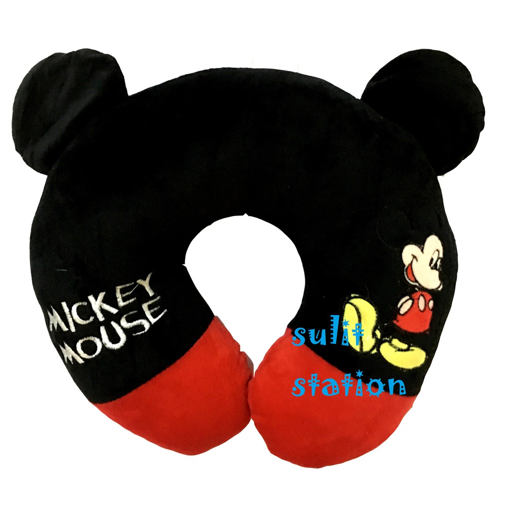 MICKEY MOUSE 3d with EARS TRAVEL U NECK 