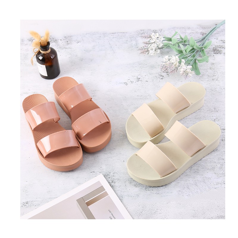 platform jelly shoes