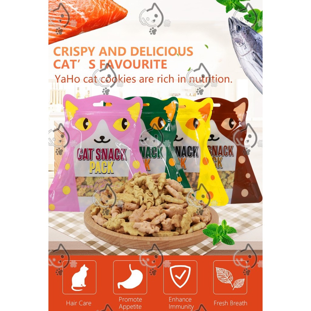 Cat Snack Pack Cat Treats Cookies Snack Pack (80g per Pack) pet treats #6