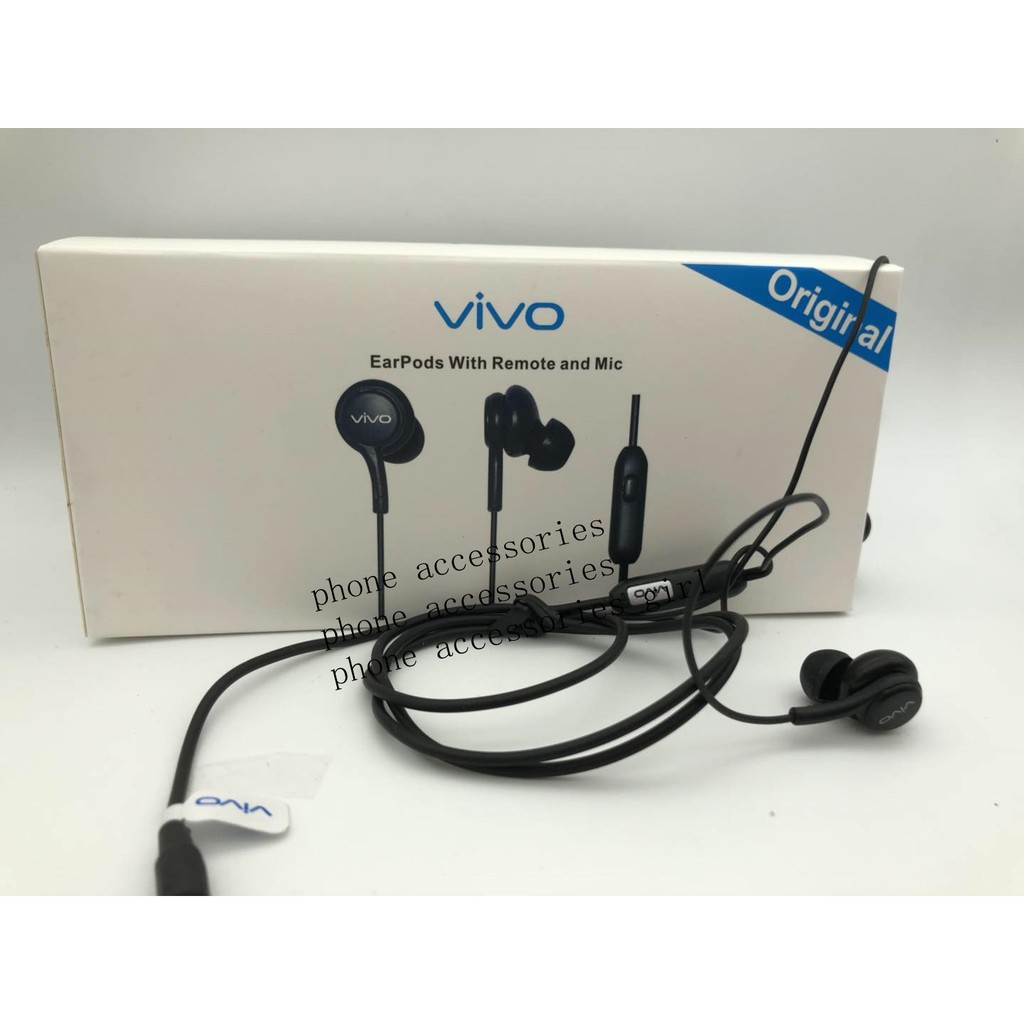 VIVO HEADSET EARPODS WITH REMOTE AND MIC UNIVERSAL | Shopee Philippines