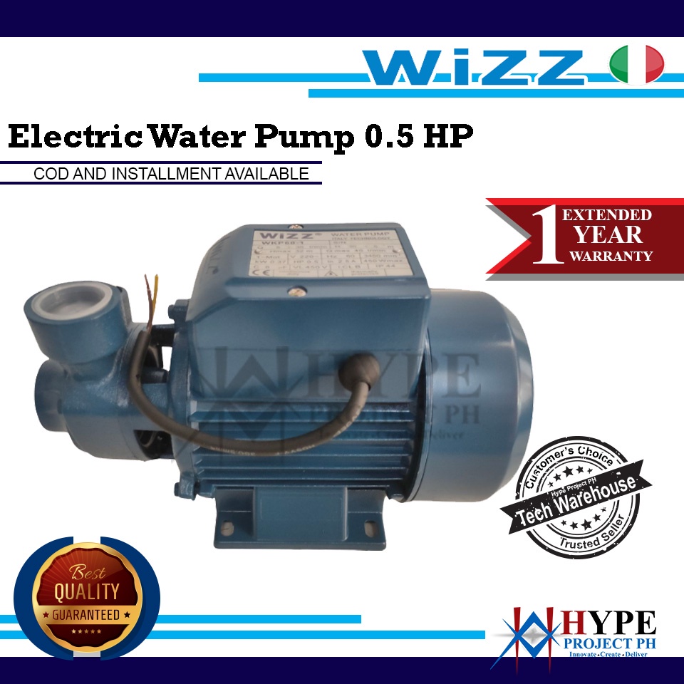 Wizz Electric Water Pump 1/2 HP Shopee Philippines
