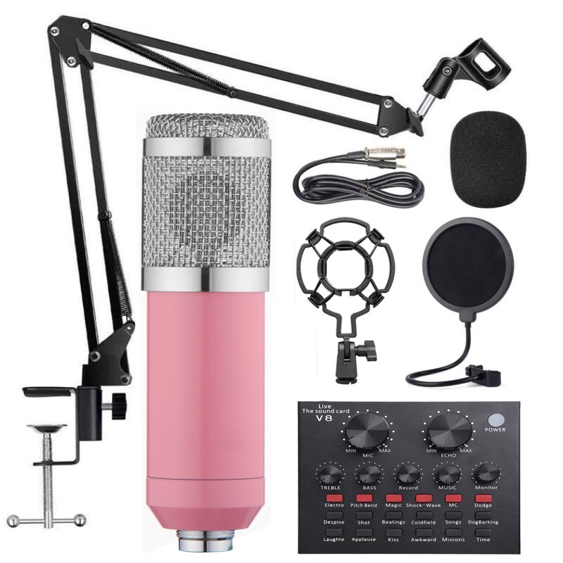 Microphone for Recording Mic Condenser Complete Set for PC Studio Microphone Full Set Streaming