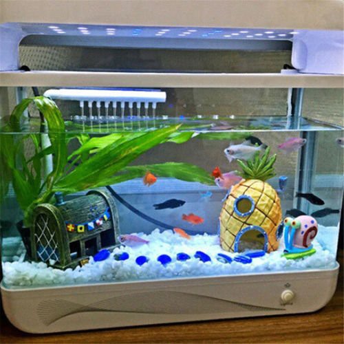 Aquarium Ornament Spongebob Pineapple Fish Tank Cave Decor