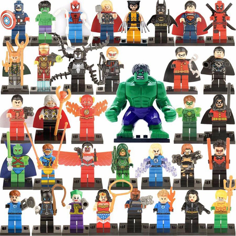 spiderman and hulk lego