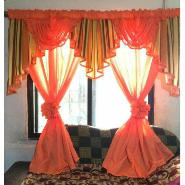 2 panel curtain swag 60*70 | Shopee Philippines