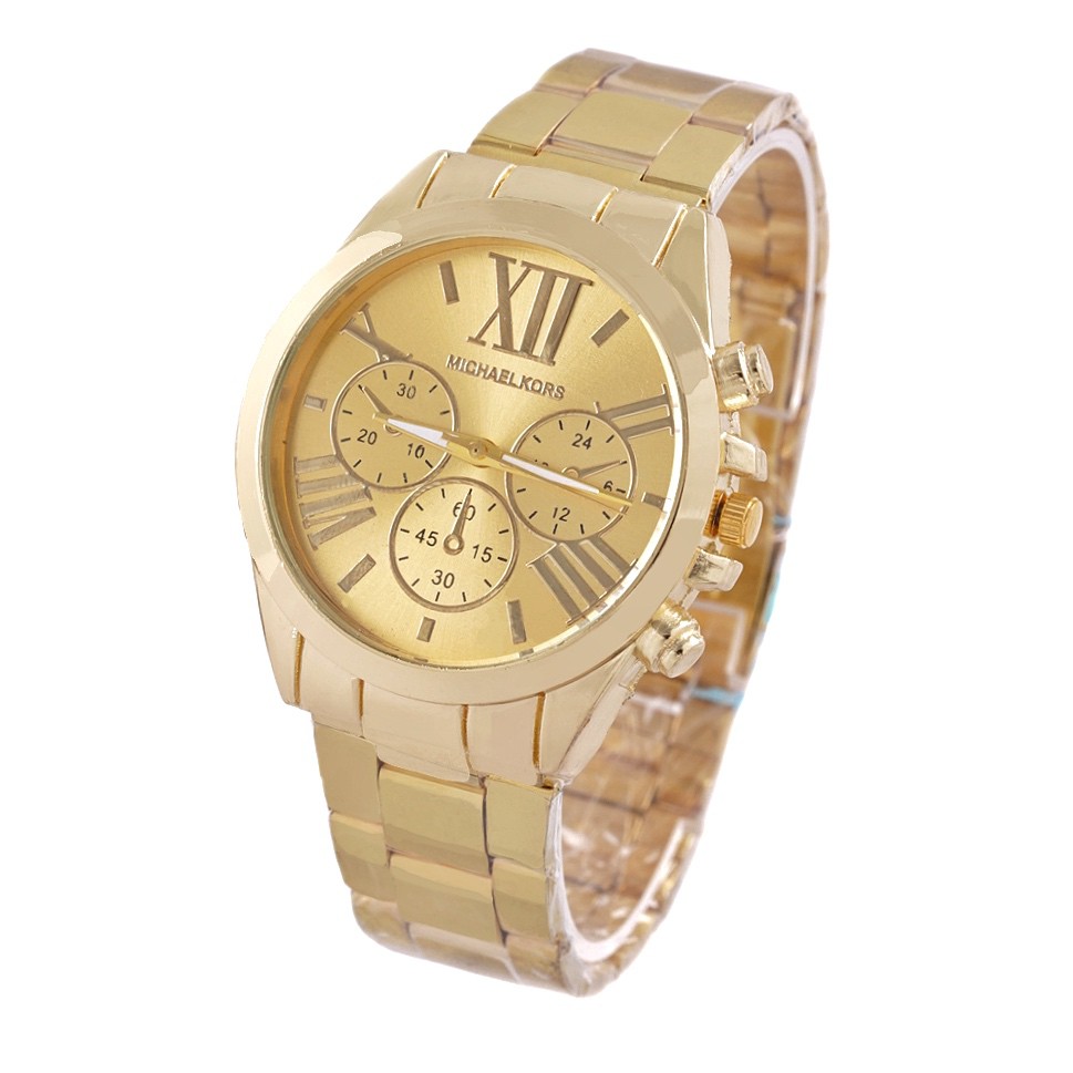 MK Michael Kors Stainless Steel gold couple gift Relo Watch W0001 ...