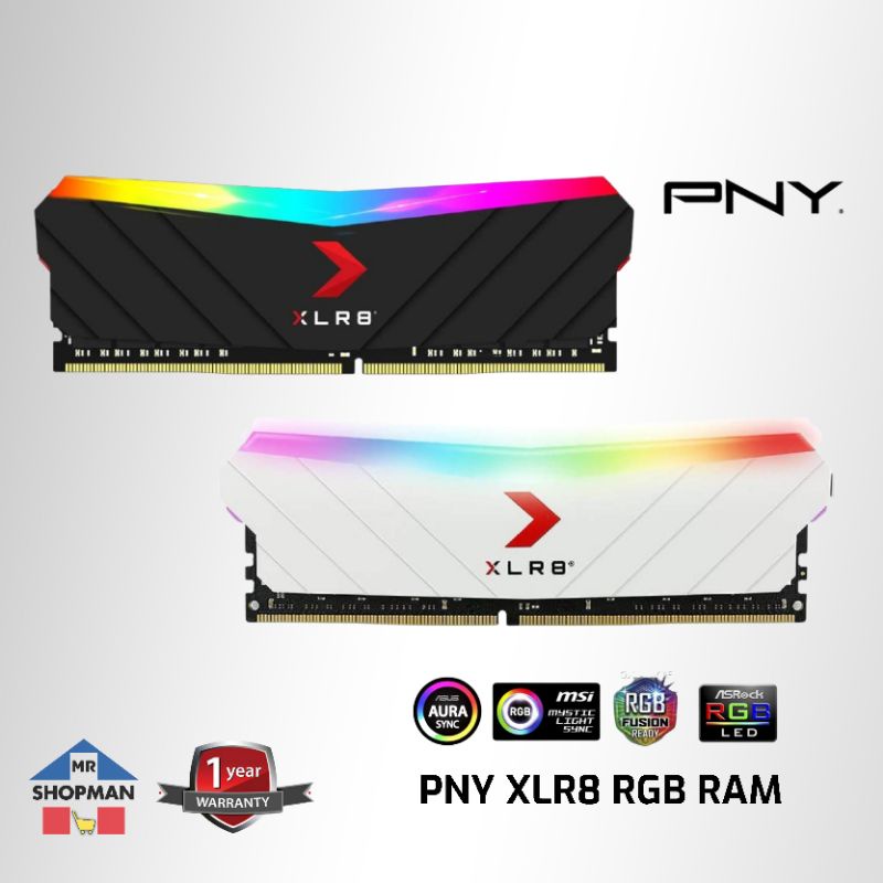 PNY XLR8 32GB (16GBx2) ホワイト PNY XLR8 16GB 288-Pin DDR4 3600