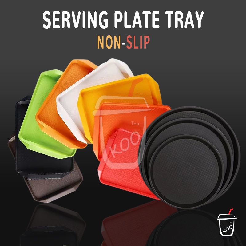 Plastic Fast Food Tray/Fruit Tray/Food Serving Tray Plate/NonSlip