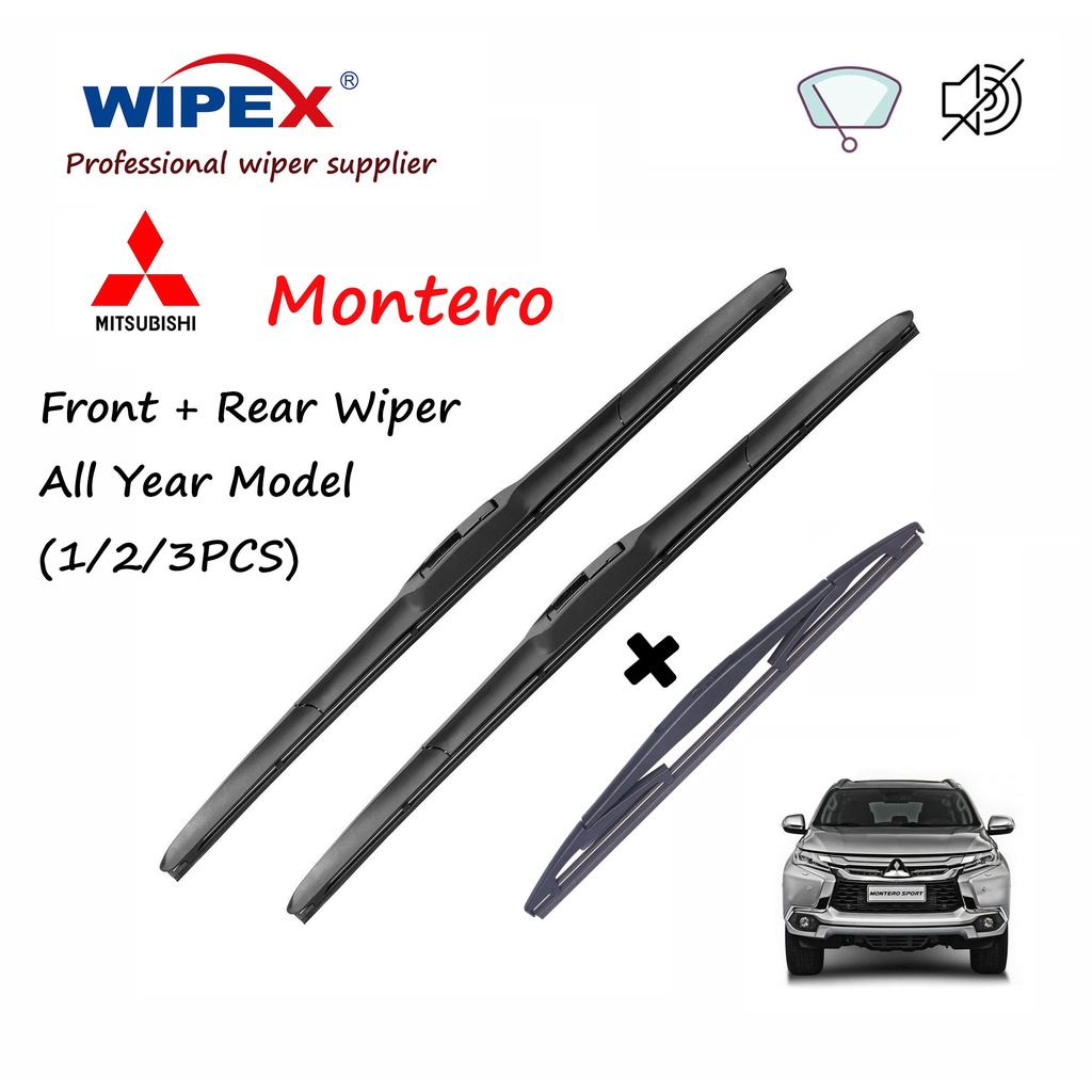 Quality (Front+Rear 3pcs) Mitsubishi Montero 18+22+rear Wiper Blade Set