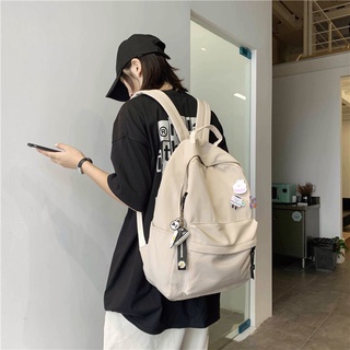 【Philippine cod】 247 Waterproof backpack Korean Style High School College Student plain color bac #8