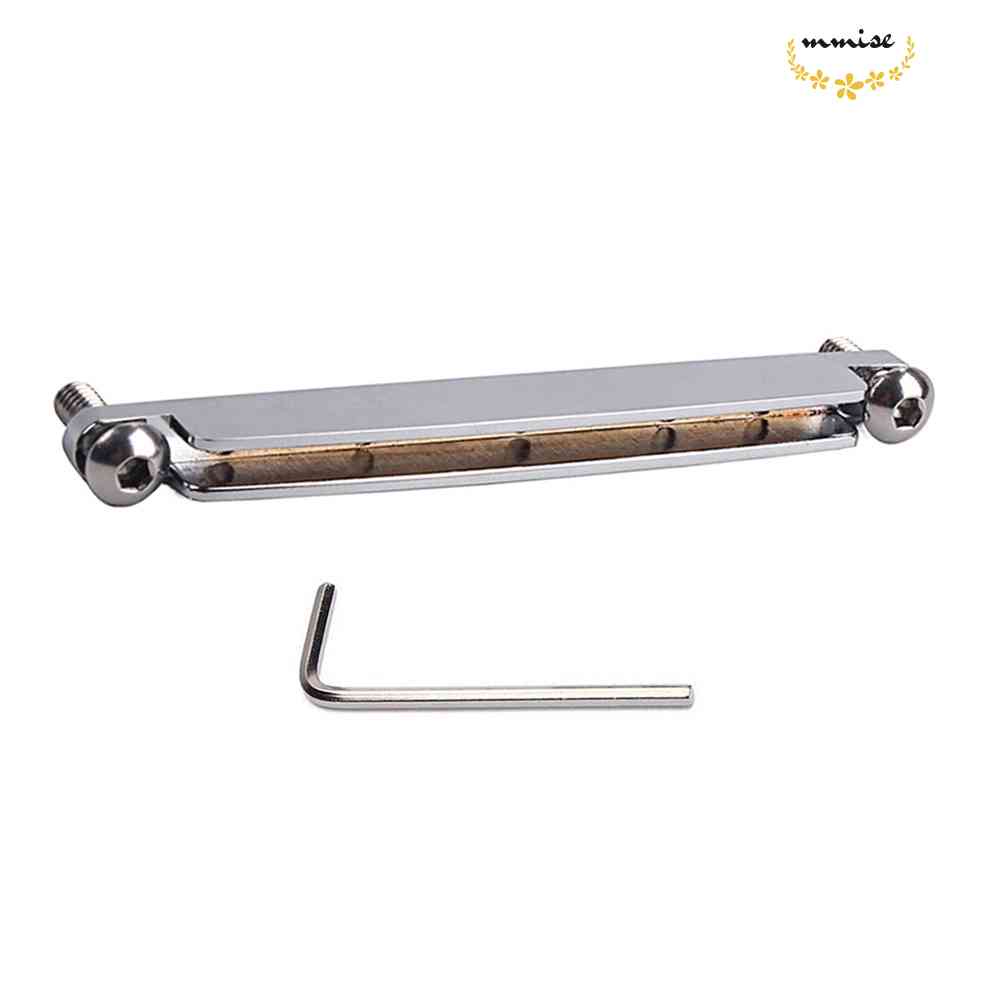 MMISE Acoustic Guitar Adjustable Bridge Saddle+Screwdriver Stringed