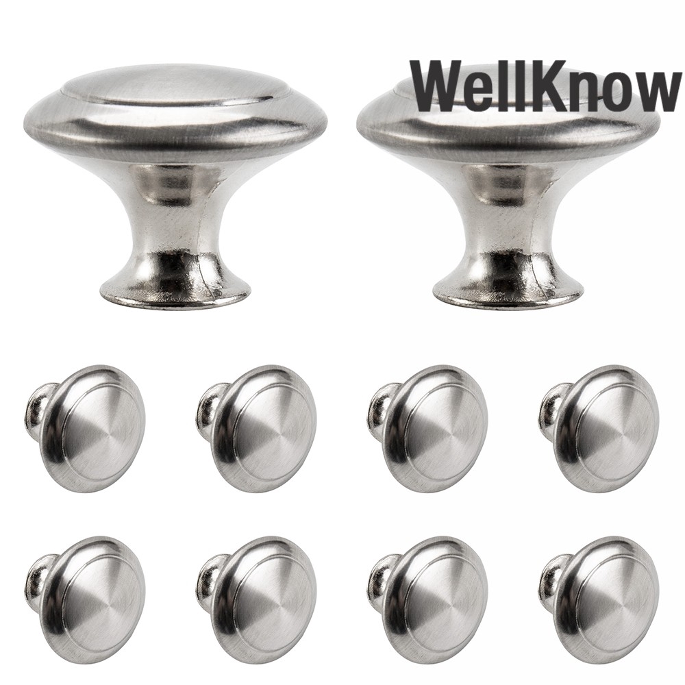 Satin Chrome Drawer Wardrobe Kitchen Cupboard Door Knobs Ha